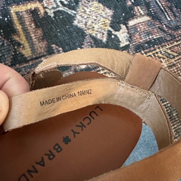 Lucky Brand Tan Strappy Sandals - Picture 7 of 7